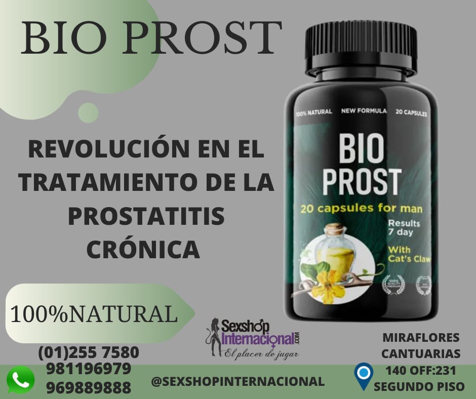 BIO PROST POTENCIADOR SEXUAL-TRATA LA PROSTATA-SEXSHOP MIRAFLORES 